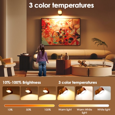 LED室内灯 - HCP262-方形实木雷达感应小夜灯